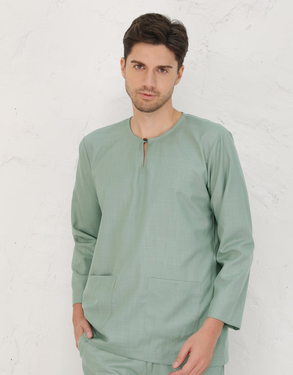 BAJU MELAYU JOHOR IYYAD (DUSTY MINT)